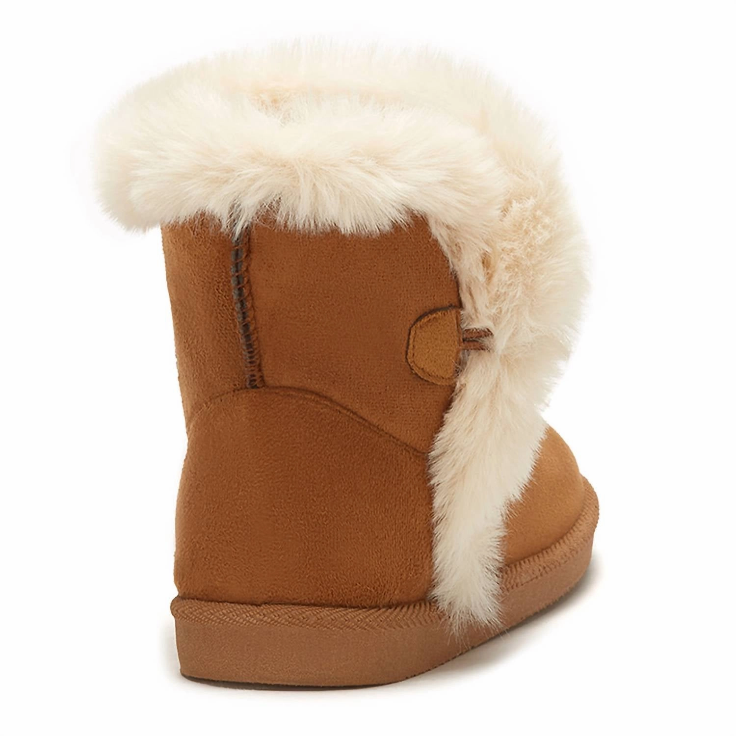 Women's Winter Fur Boots In Chestnut
