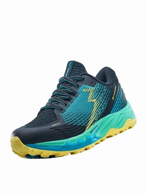 Women's Yushans 2 Trail Running Shoes - Medium Width In Black, Scuba Blue Cheap Athletic Shoes for Women