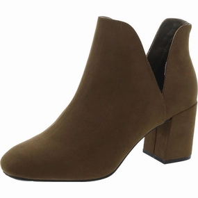 Womens Block Heel Faux Suede Ankle Boots High-quality Womens Boots discount