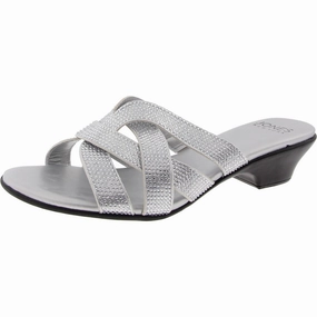Womens Embellished Manmade Slide Sandals Womens Beach Sandals special deal