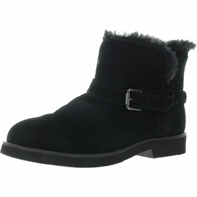 Womens Faux Fur Lined Suede Booties Womens Boots clearance deals
