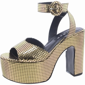 Womens Faux Leather Adjustable Block Heel Summer Womens Sandals clearance