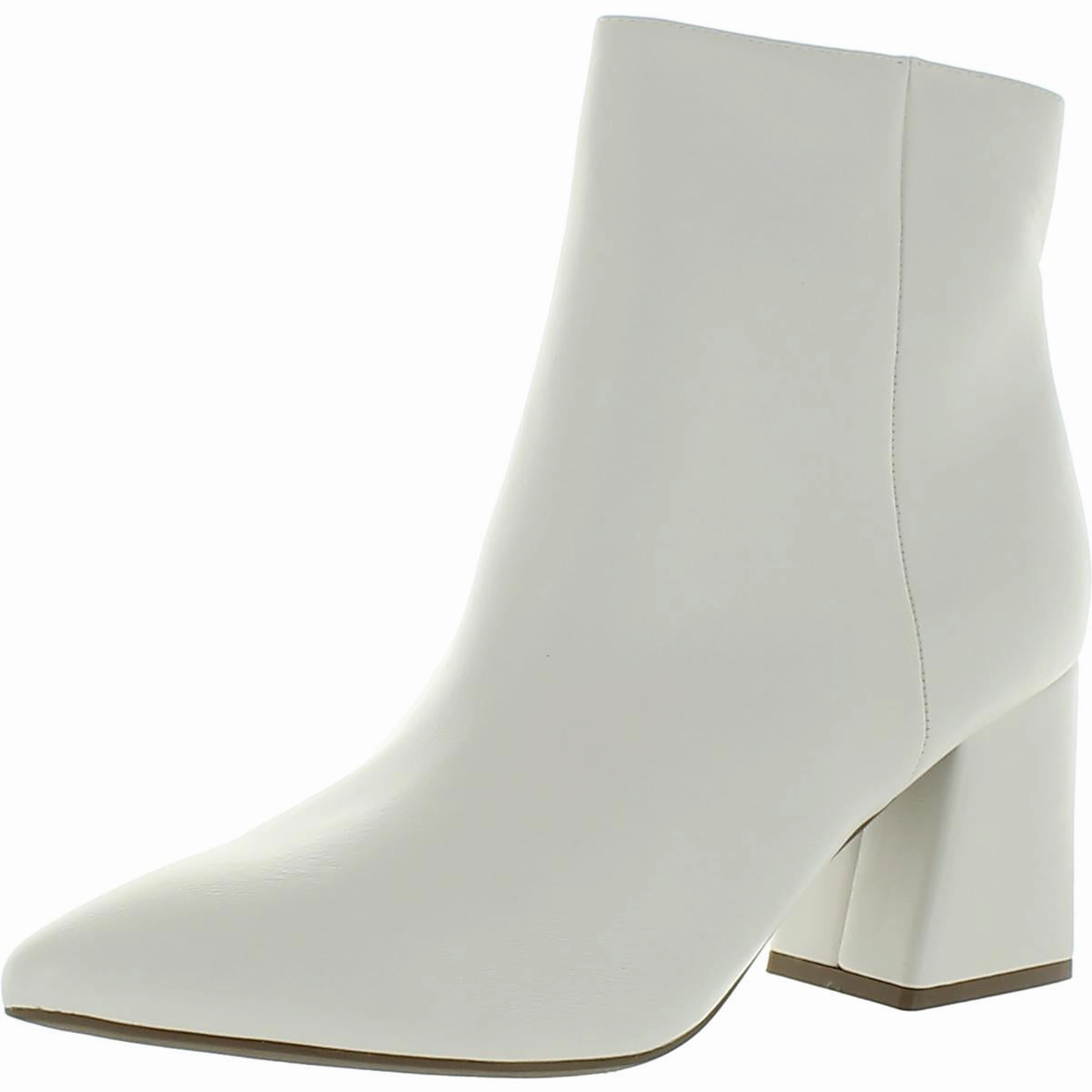 Womens Faux Leather Ankle Boots