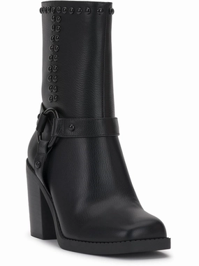 Womens Faux Leather Studded Mid-Calf Boots Hot sale Womens Boots