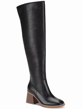 Womens Faux Leather Tall Over-The-Knee Boots Womens Dress Boots for less