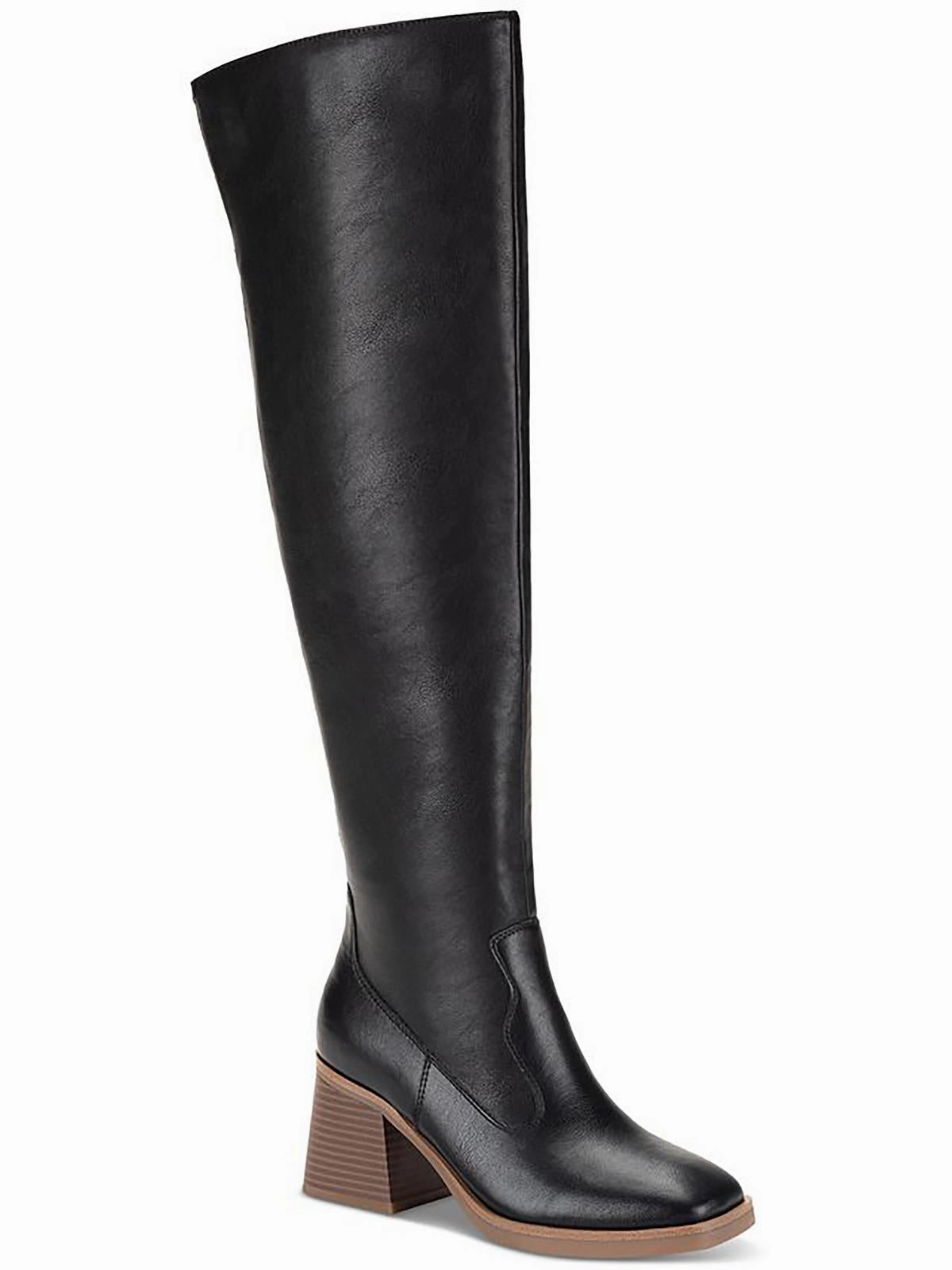 Womens Faux Leather Tall Over-The-Knee Boots Womens Dress Boots for less