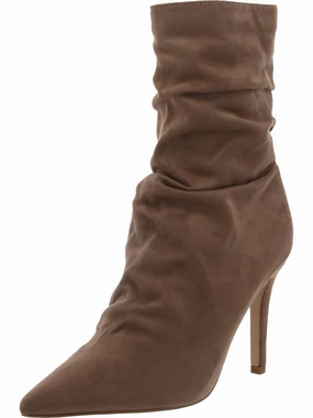 Womens Faux Suede Zipper Mid-Calf Boots High-quality Womens Boots discount