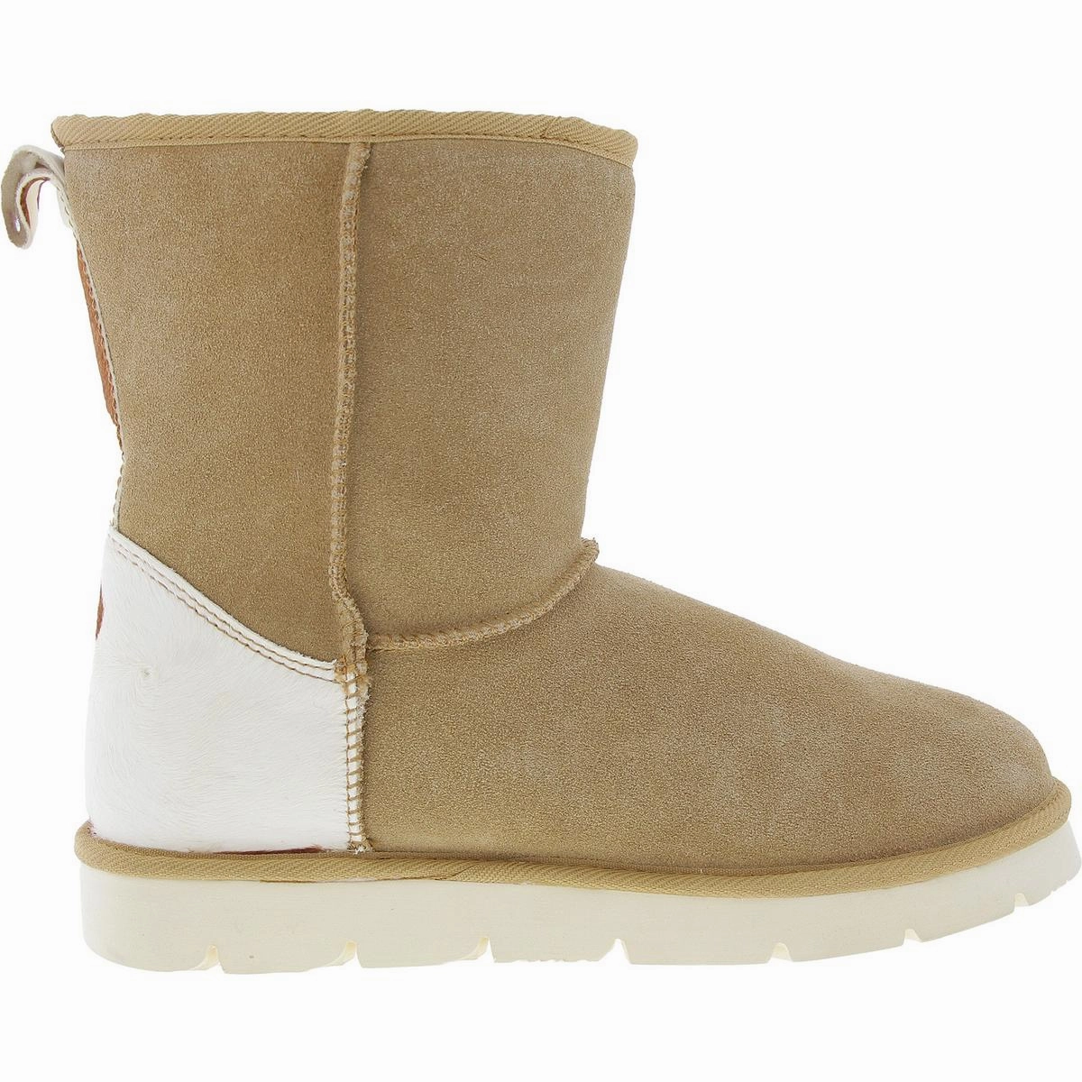 Womens Fleece Lined Leather Winter & Snow Boots