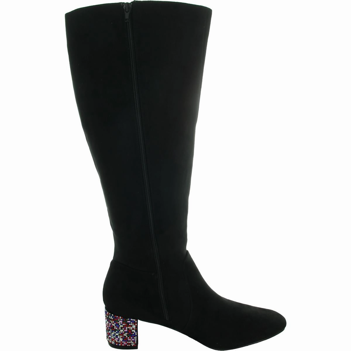 Womens Houndstooth Knee-High Boots
