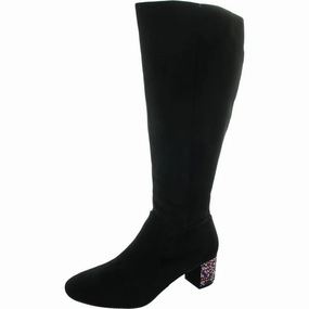 Womens Houndstooth Knee-High Boots Womens Fashion Boots outlet store