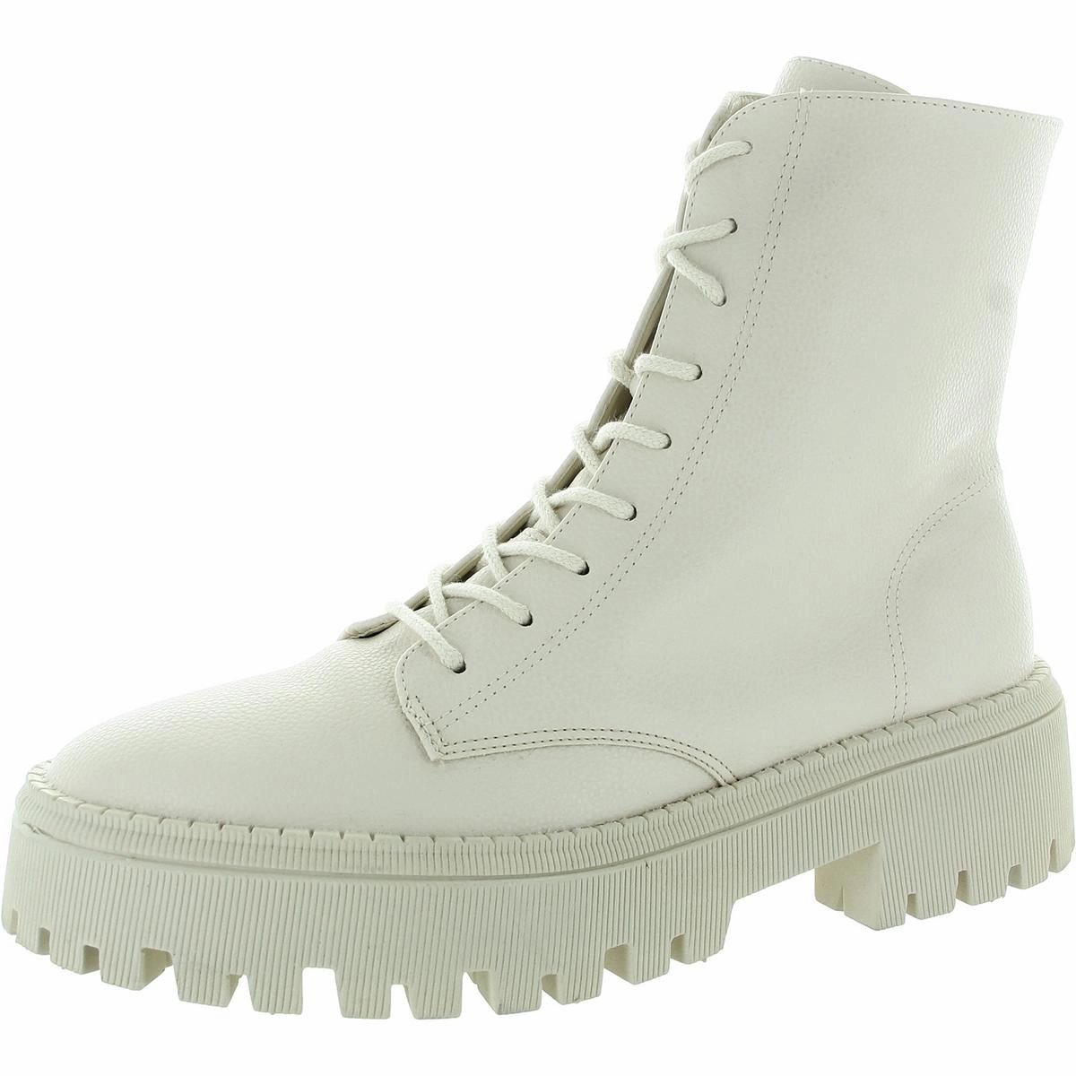 Womens Lace-Up Faux Leather Combat & Lace-Up Boots Comfortable Womens Boots low price