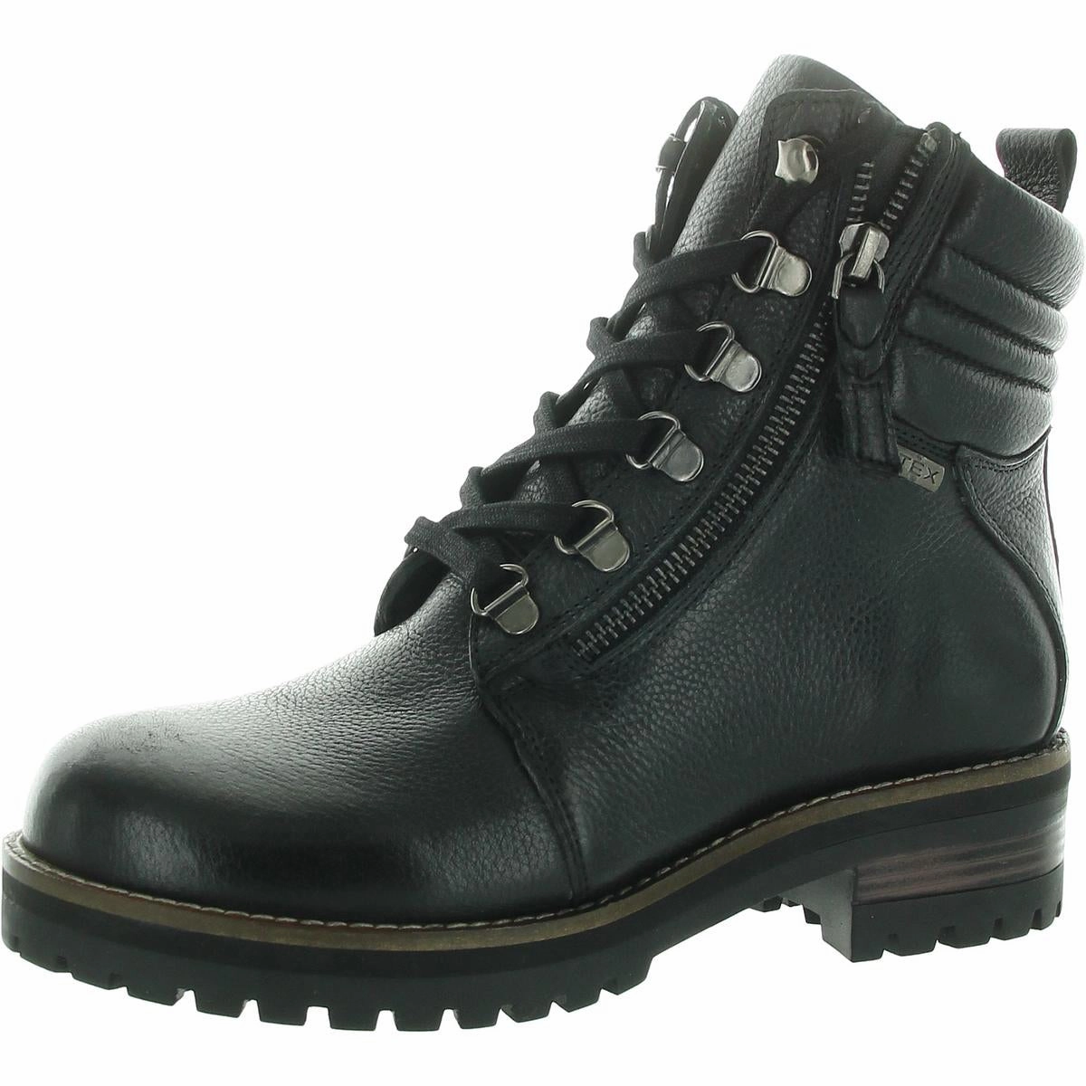 Womens Lace-Up Leather Combat & Lace-Up Boots