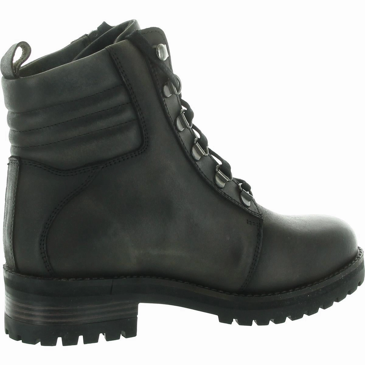 Womens Lace-Up Leather Combat & Lace-Up Boots