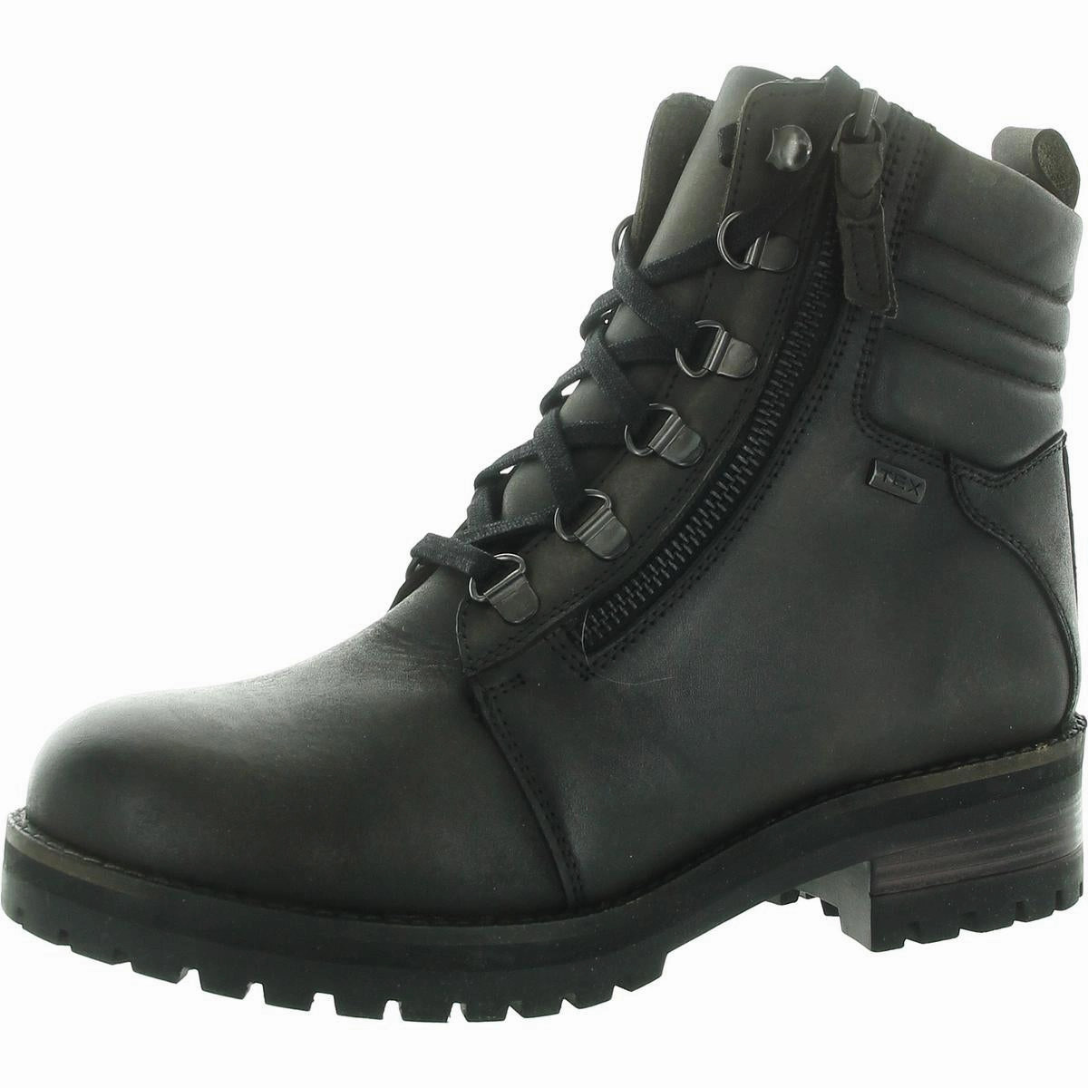 Womens Lace-Up Leather Combat & Lace-Up Boots