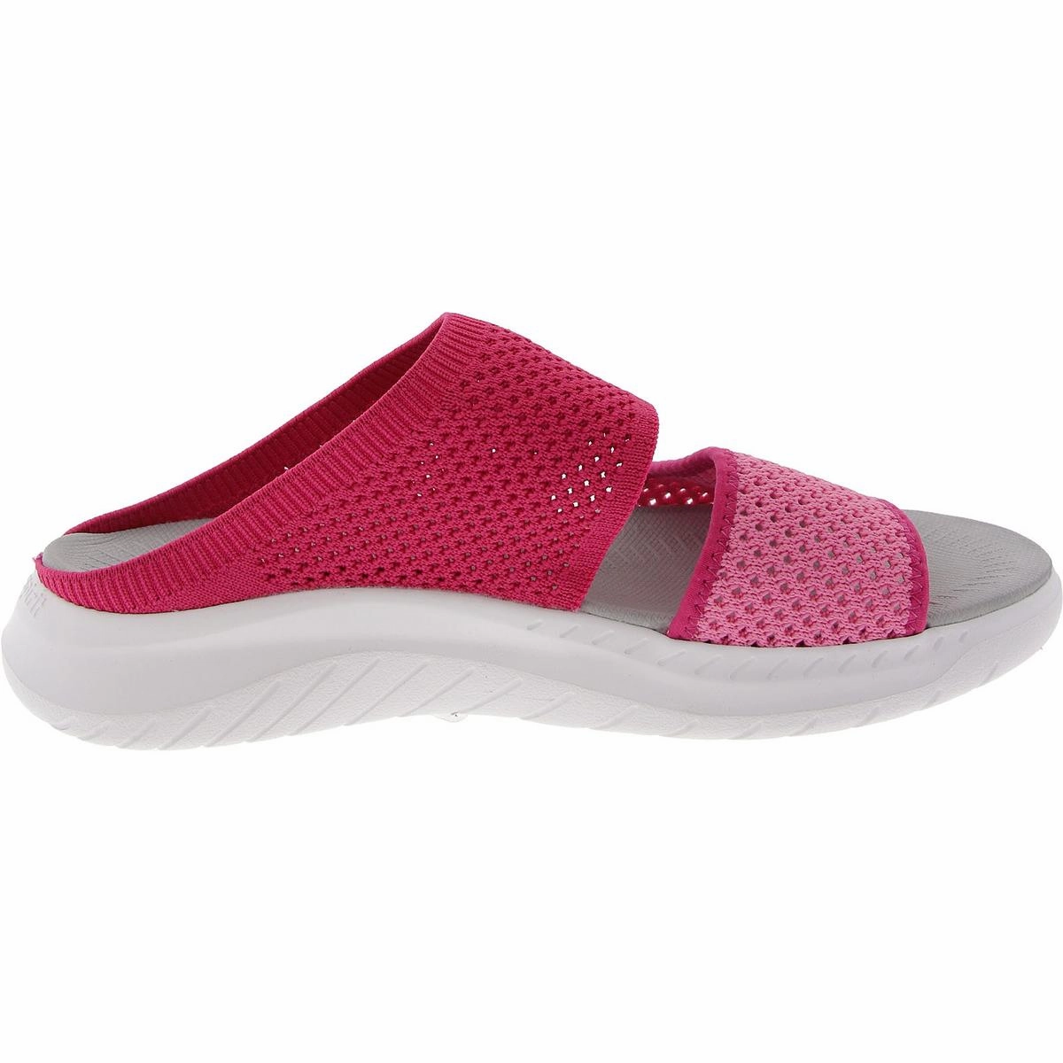Womens Laceless Knit Slide Sandals