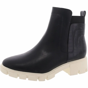 Womens Laser-Cut Faux Leather Chelsea Boots High-quality Womens Boots discount