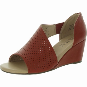 Womens Laser Cut Faux Leather Wedge Sandals Womens Beach Sandals special deal