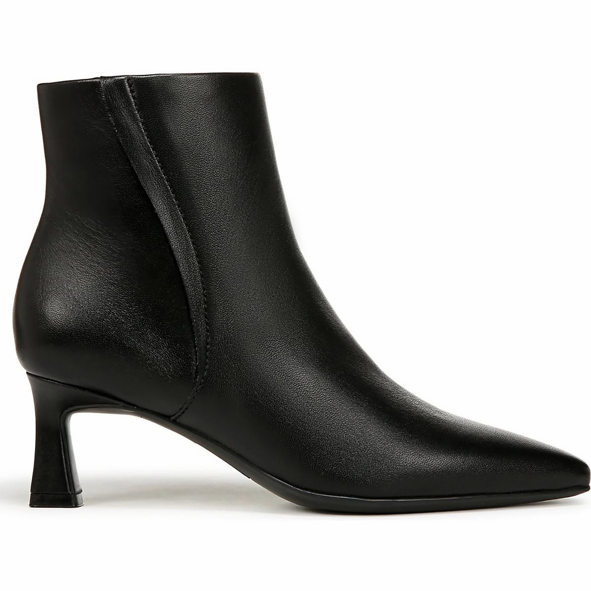 Womens Leather Pointed Toe Booties