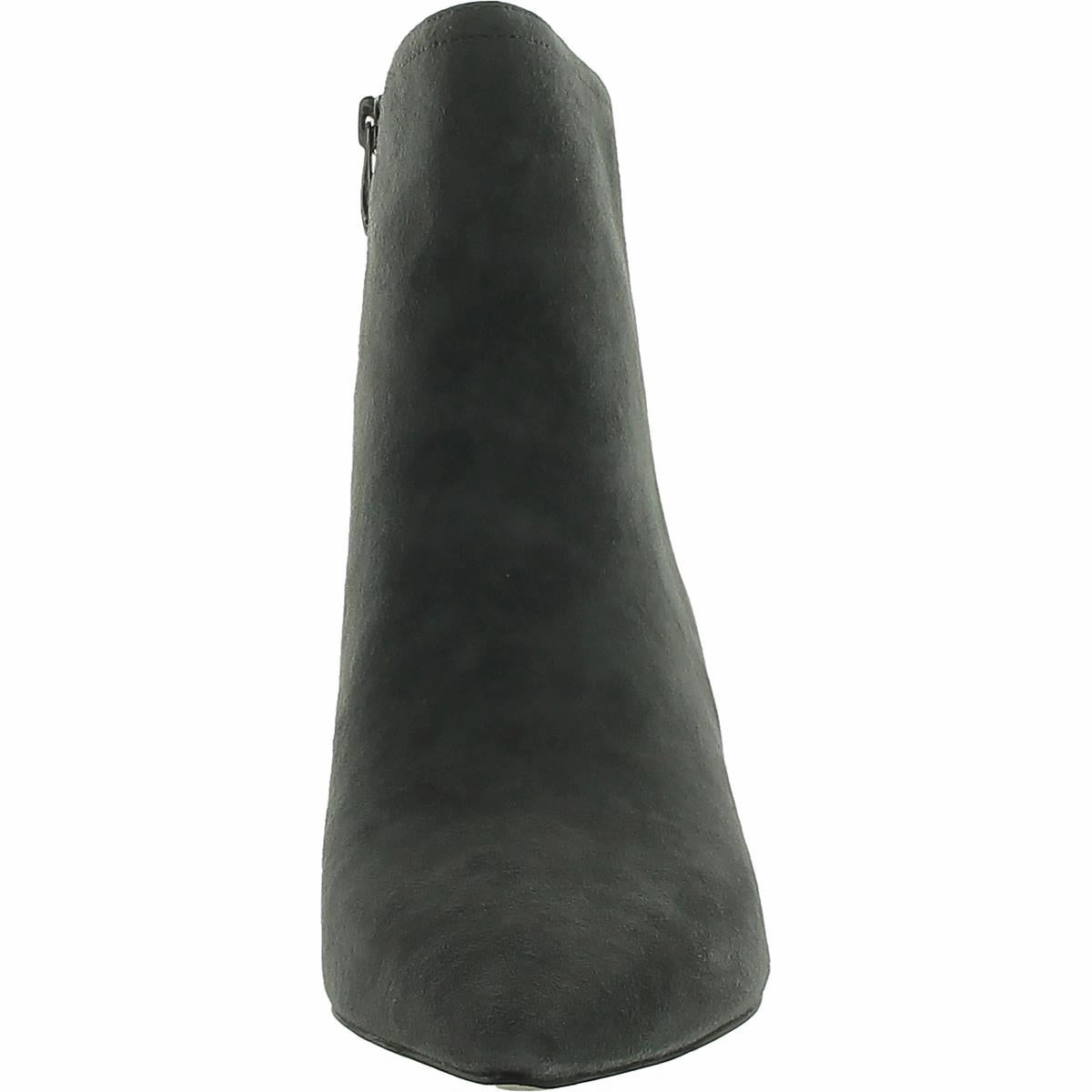 Womens Leather Pointed Toe Booties