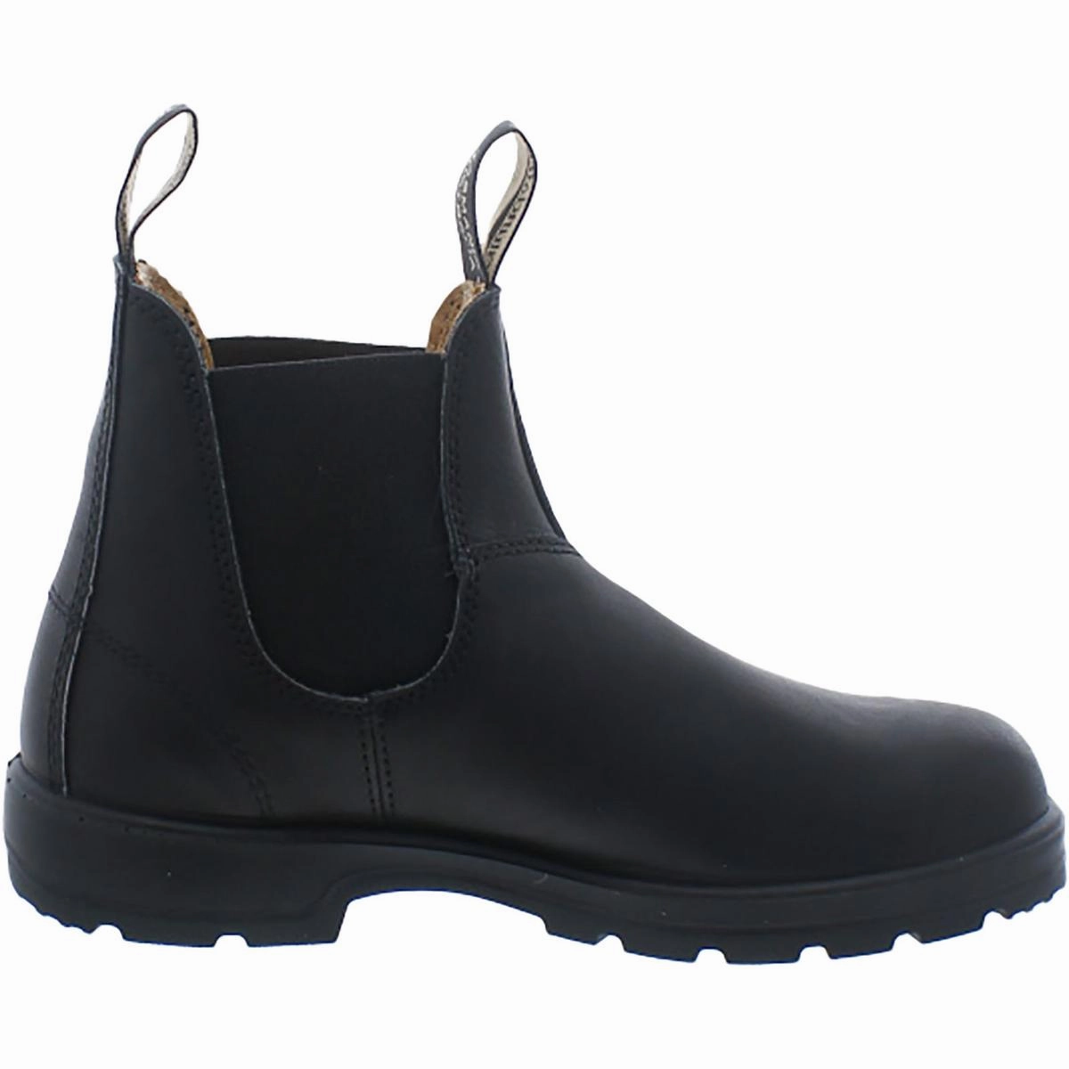 Womens Leather Slip-On Mid-Calf Boots