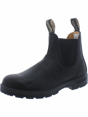 Womens Leather Slip-On Mid-Calf Boots Promo on Womens Fashionable Boots