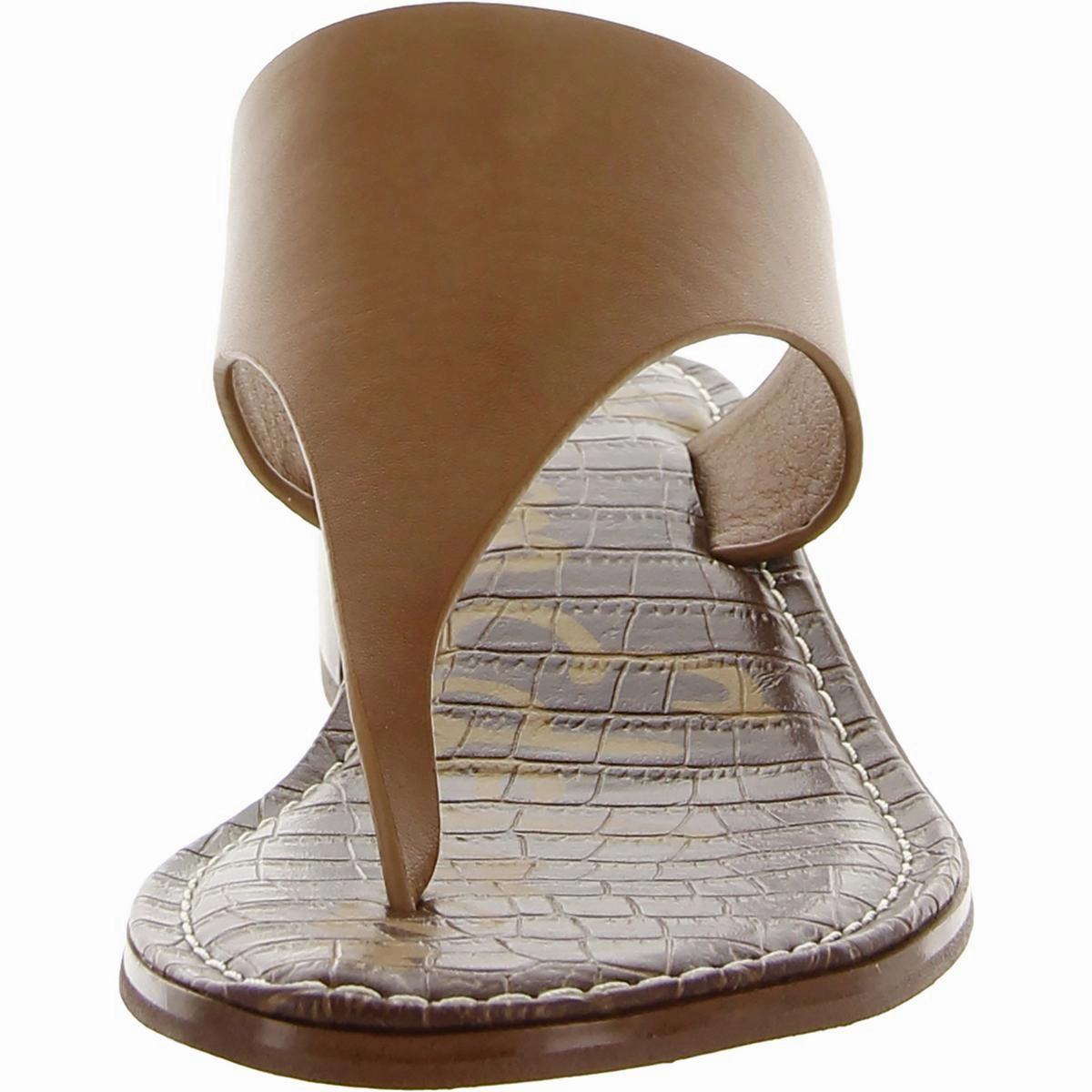 Womens Leather Slip On Thong Sandals