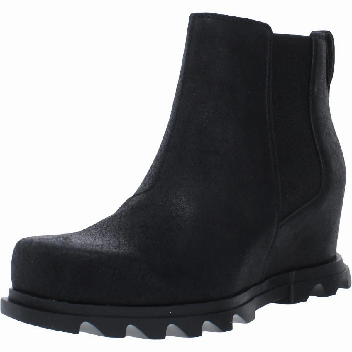 Womens Leather Wedges Ankle Boots Promo on Womens Fashionable Boots