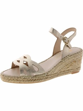 Womens Metallic Ankle strap Wedge Sandals Cheap Womens Sandals for sale