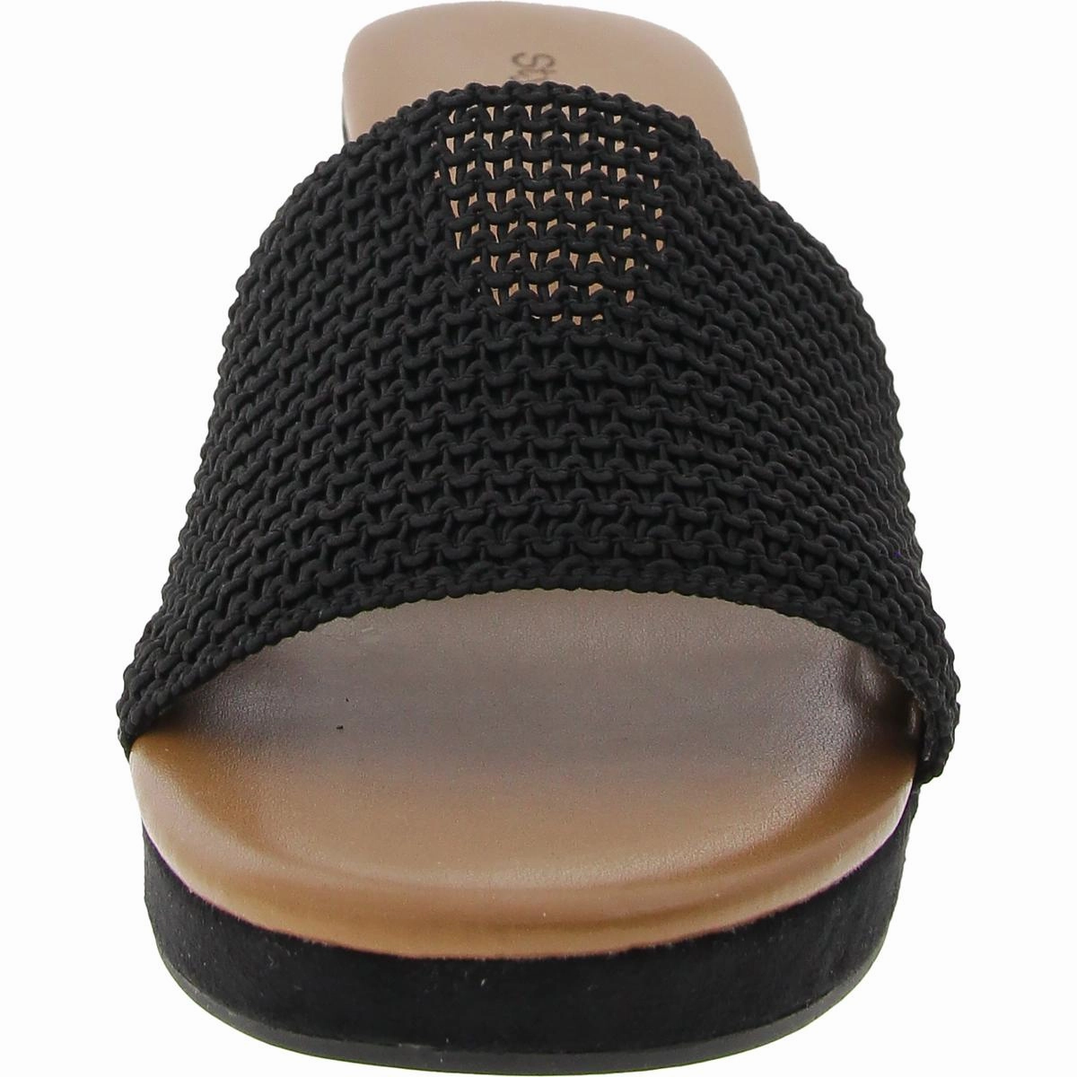 Womens Padded Insole Knit Mule Sandals