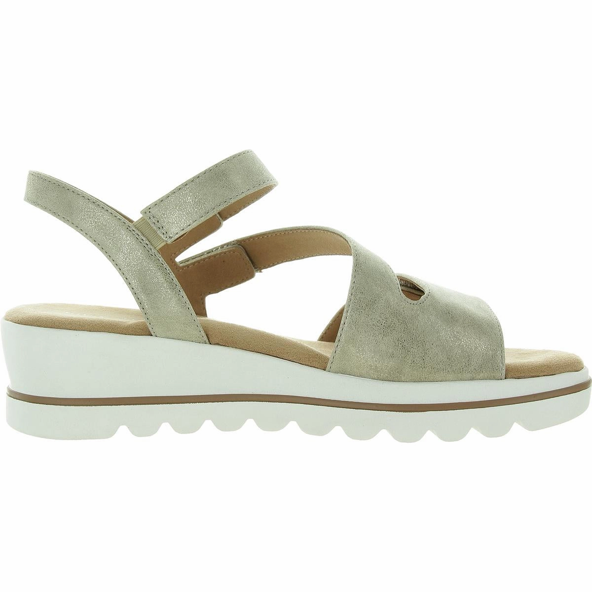 Womens Padded Insole Man Made Ankle Strap
