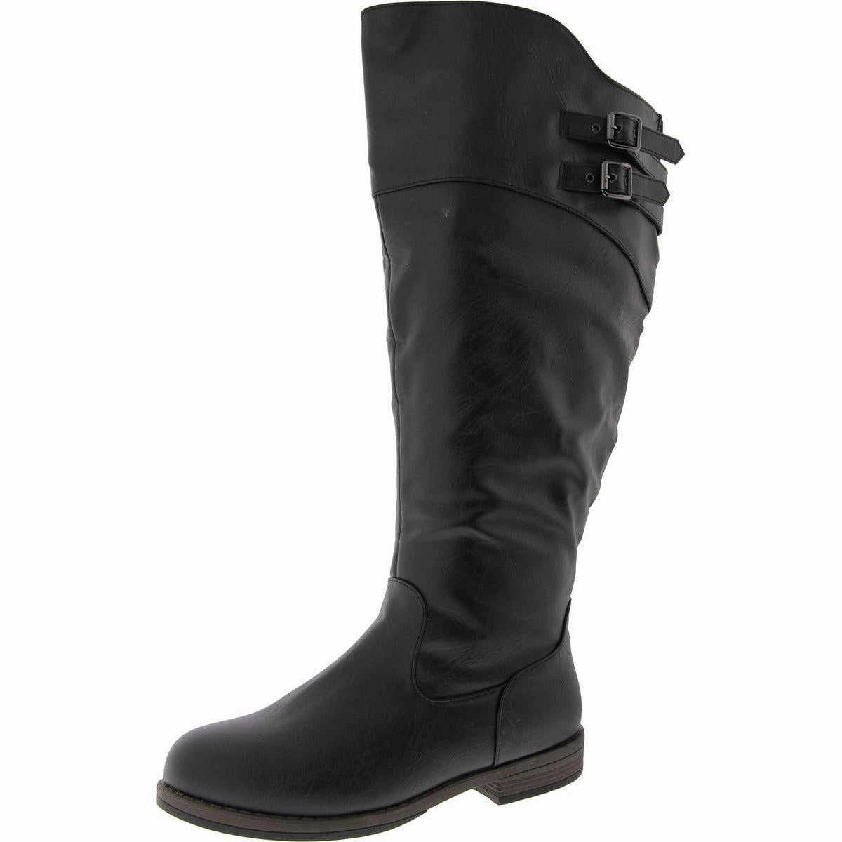 Womens Pull On Zipper Knee-High Boots High-quality Womens Boots discount