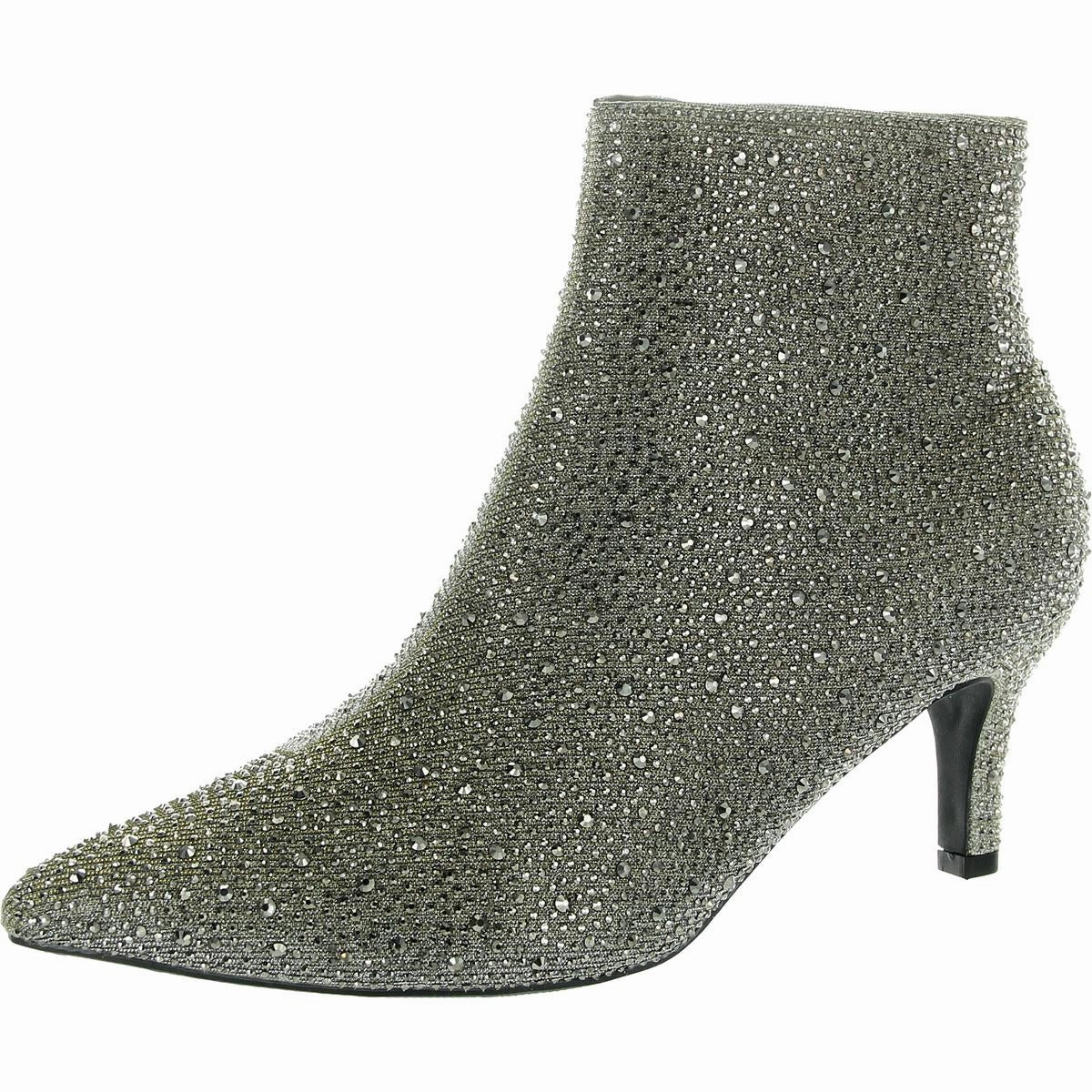 Womens Rhinestone Man Made Ankle Boots