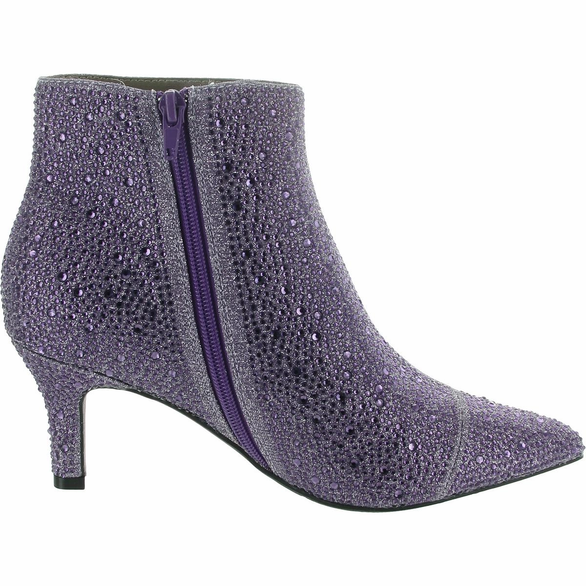 Womens Rhinestone Man Made Ankle Boots