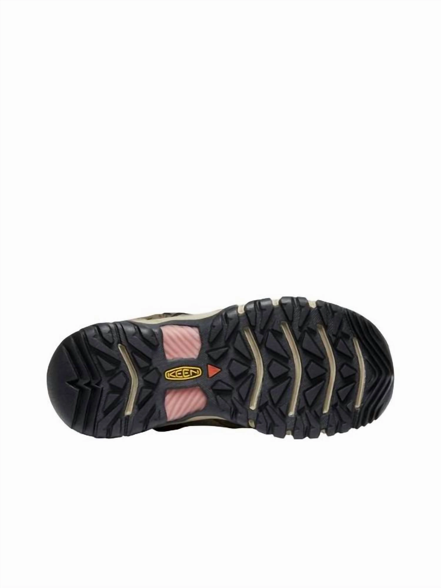 WomenS Ridge Flex Low Waterproof Shoe In Timberwolf/brick Dust