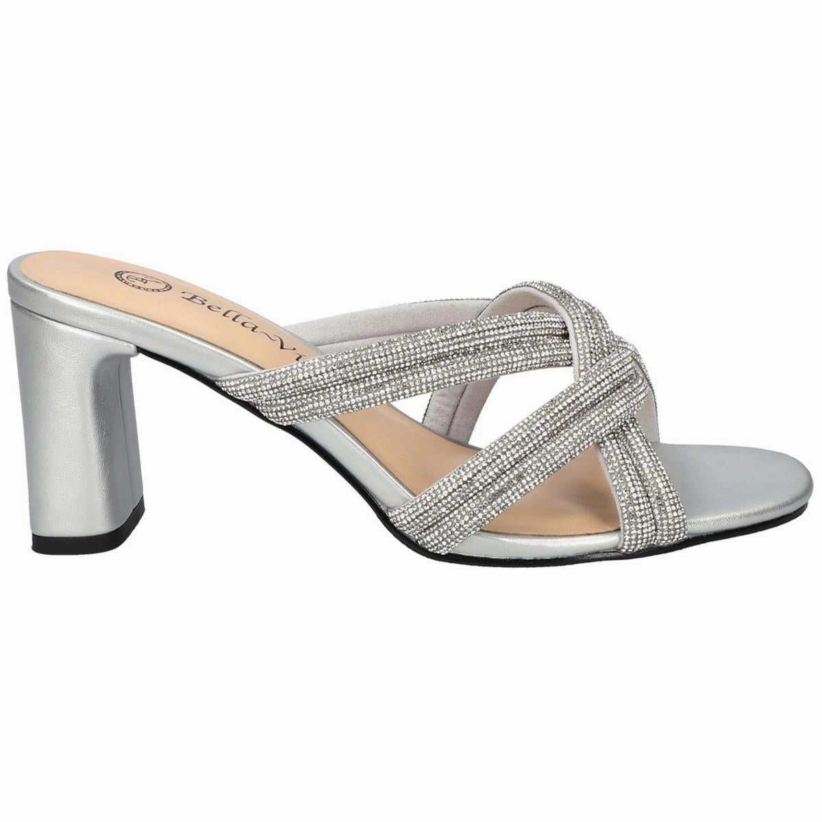Womens Slip On Block Heel