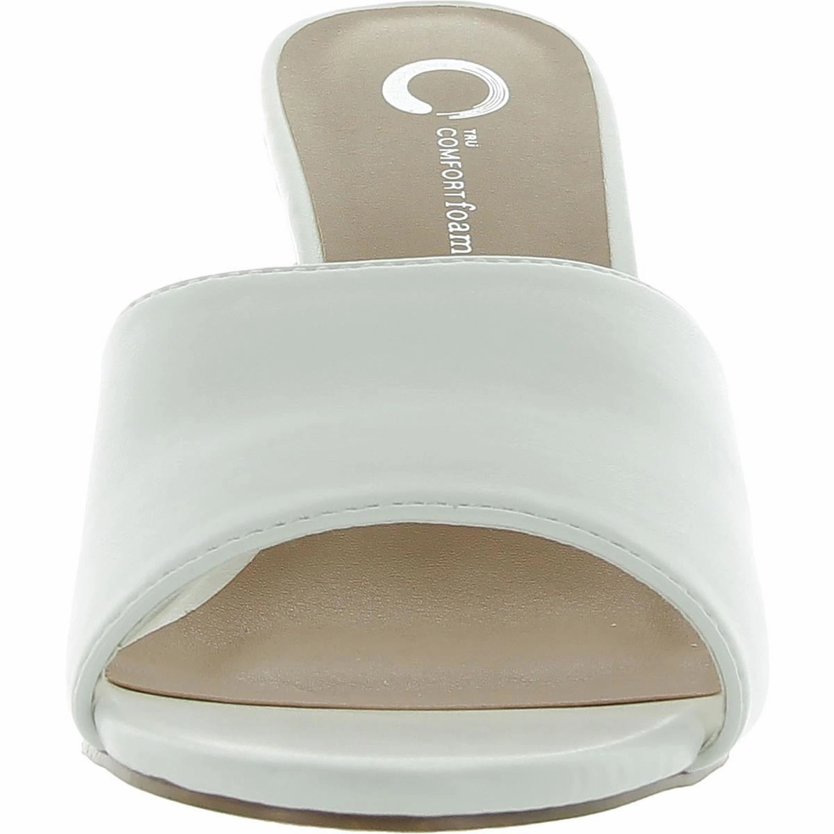 Womens Slip On Round Toe Mule Sandals