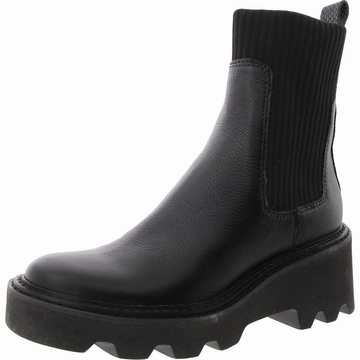 Womens Solid Faux Leather Ankle Boots Womens Boots clearance deals