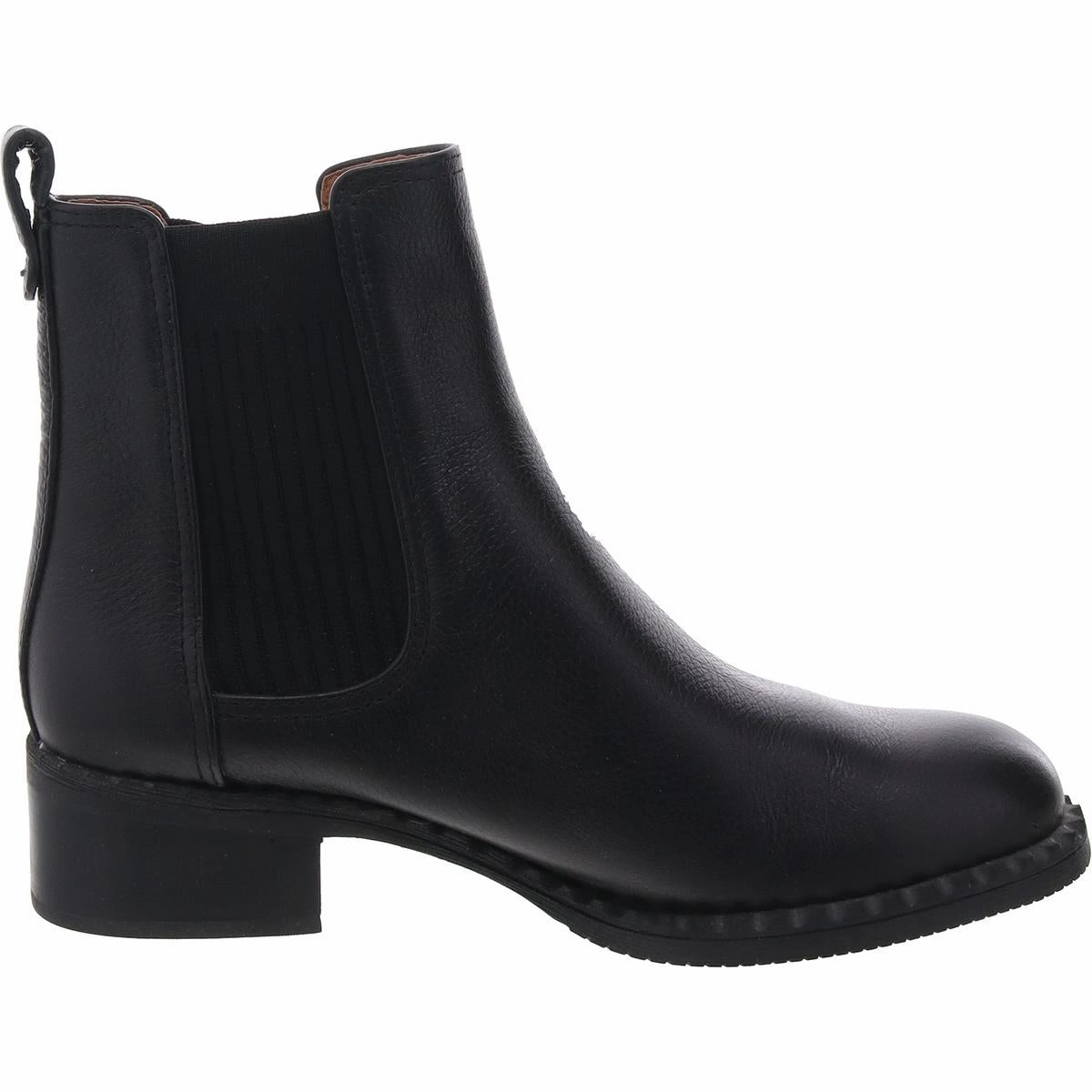 Womens Solid Leather Chelsea Boots