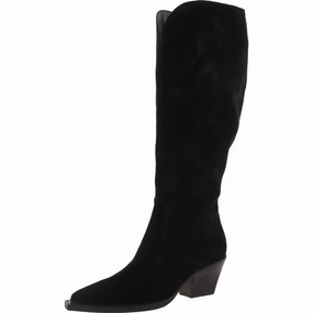 Womens Solid Man Made Knee-High Boots Discount Boots for Women