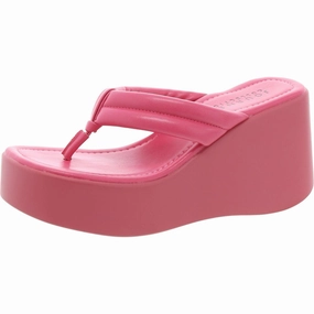 Womens Solid Manmade Platform Sandals Womens Sandals discount online