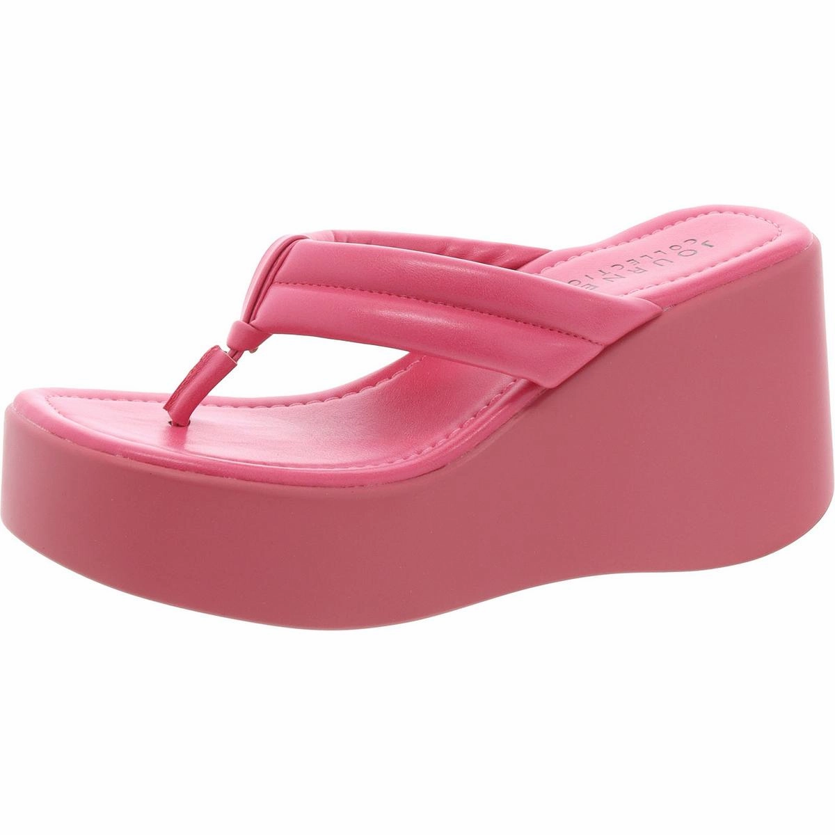 Womens Solid Manmade Platform Sandals Womens Sandals discount online
