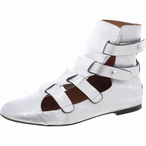 Womens Strappy Leather Ankle Boots Womens Winter Boots promo deal
