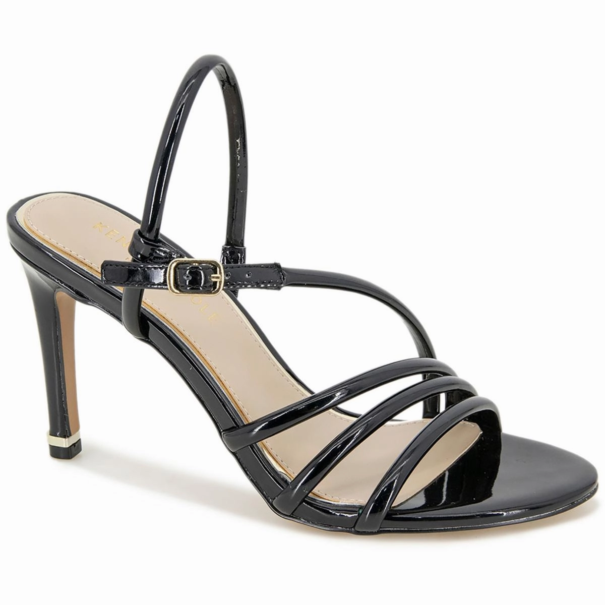 Womens Strappy Round Toe Heels