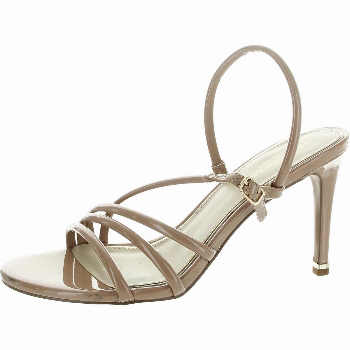 Womens Strappy Round Toe Heels