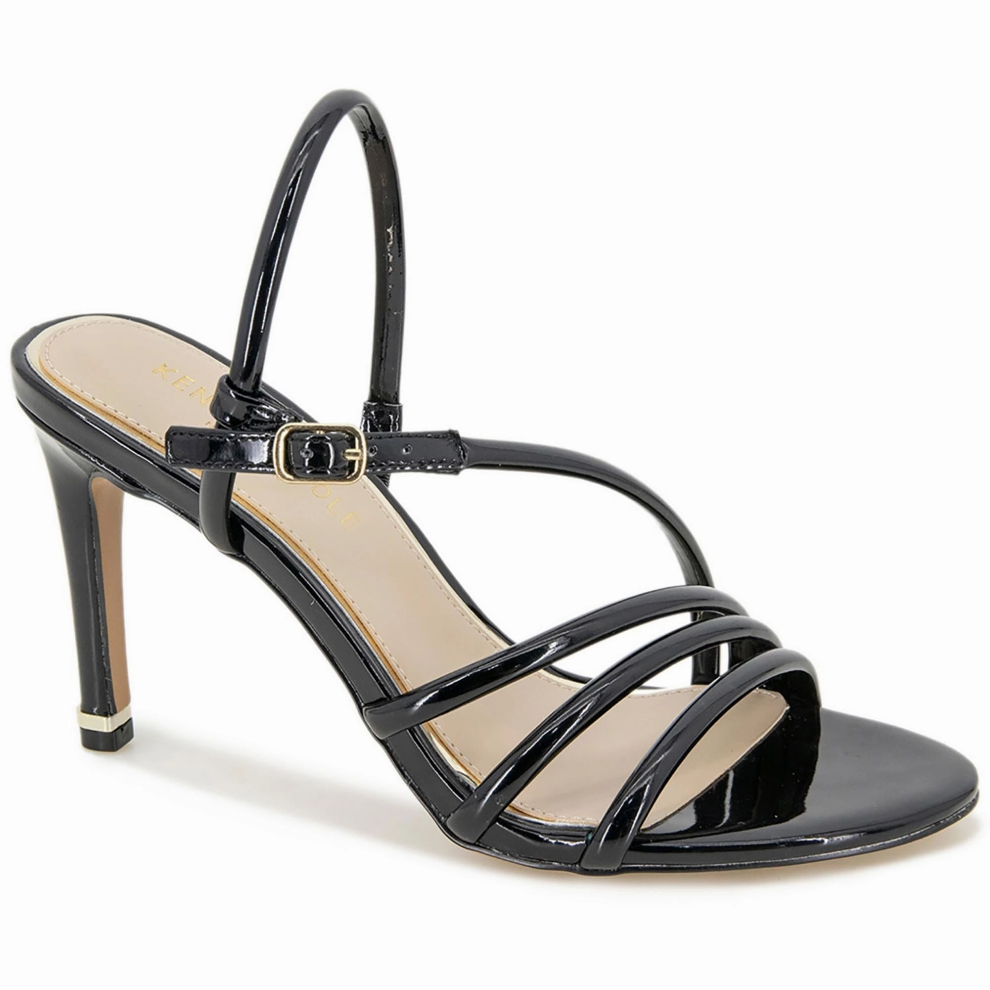 Womens Strappy Round Toe Heels