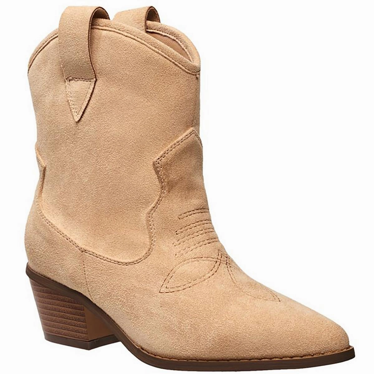 Womens Suede Ankle Cowboy, Western Boots
