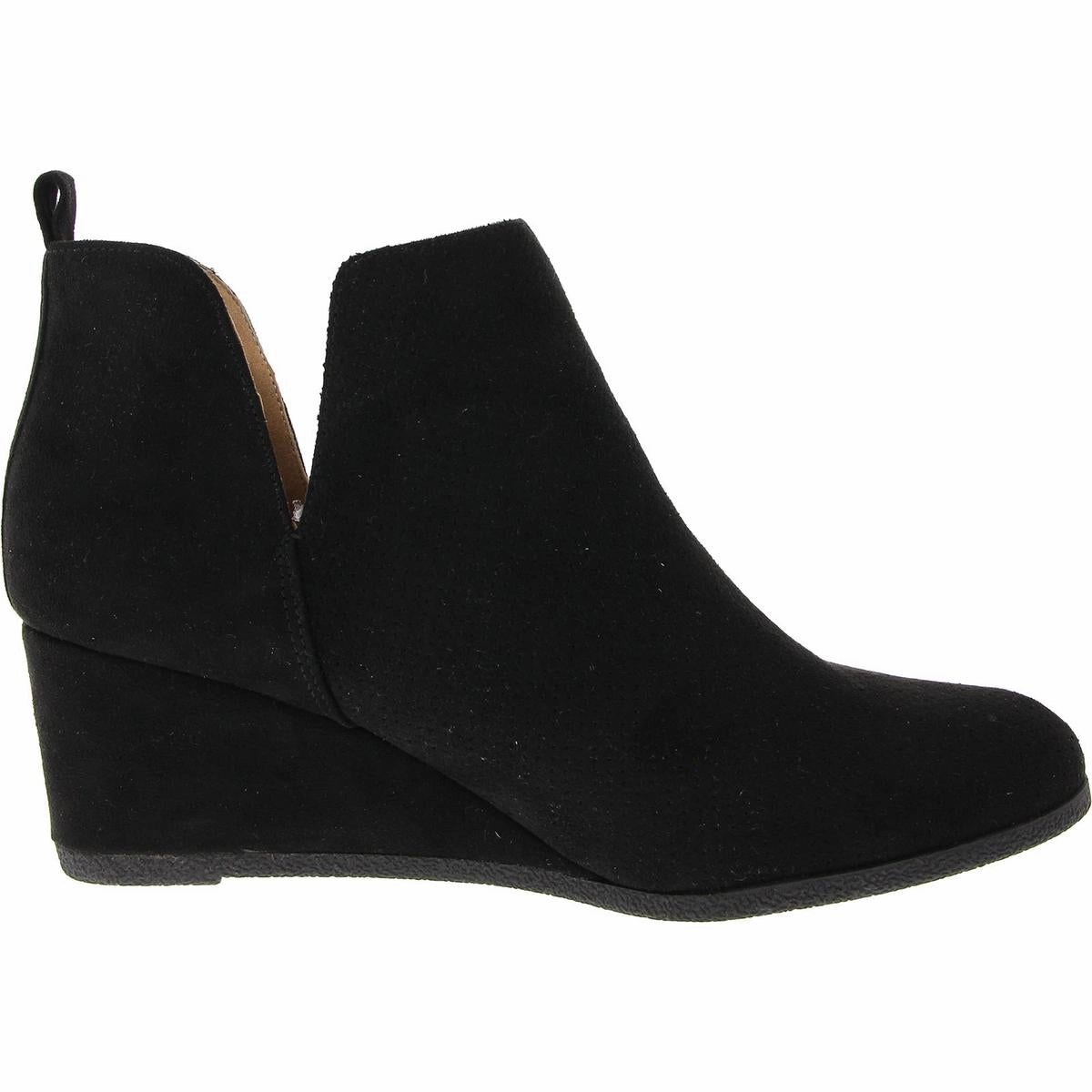 Womens Textured Manmade Booties