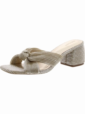 Womens Textured Slip On Block Heel Stylish Womens Sandals discount