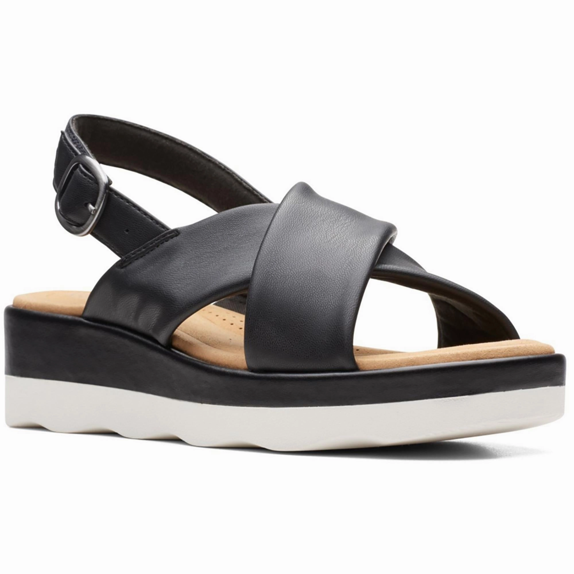 Womens Wedge Buckle Wedge Sandals
