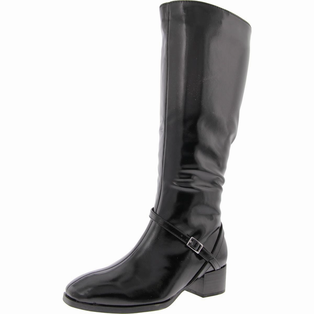 Womens Wide Calf Faux Leather Knee-High Boots Womens Fashion Boots outlet store